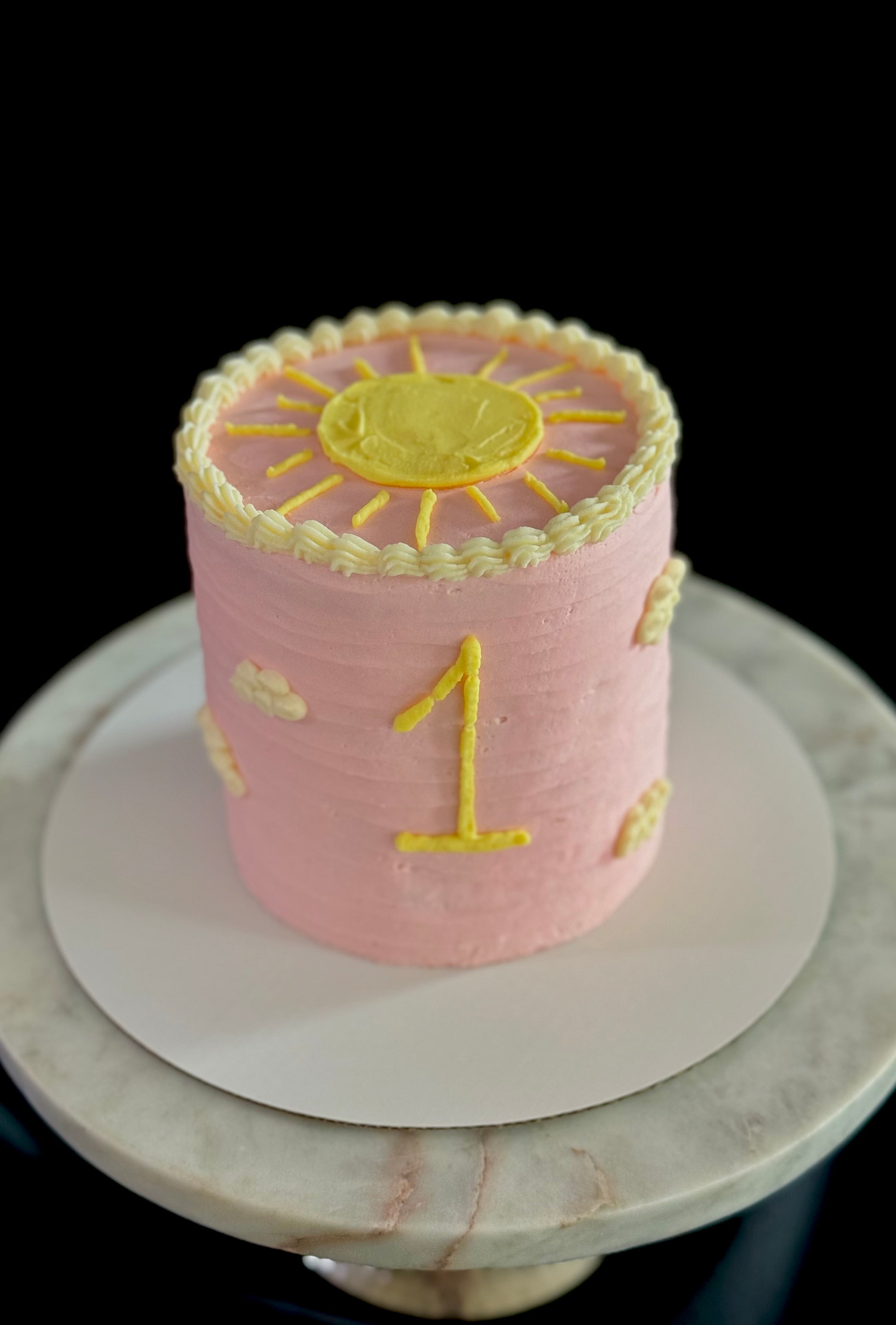 Sunshine smash cake